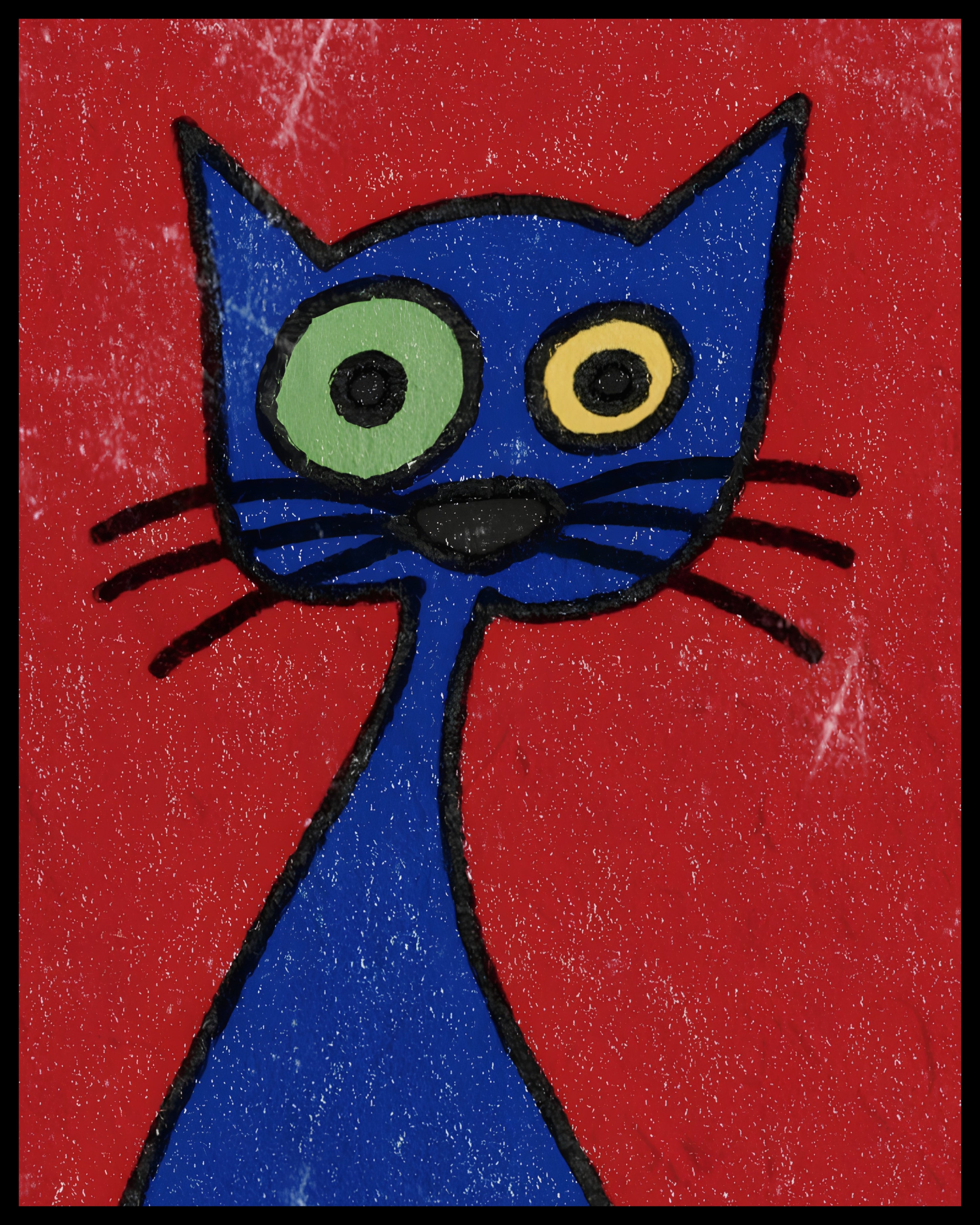 Blue dummy cat